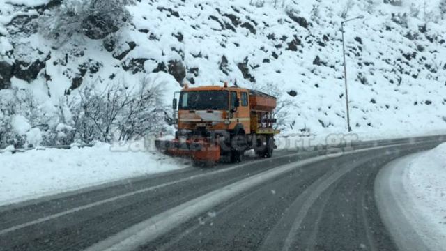 Έπεσε πολύ χιόνι στη Στερεά - Που χρειάζονται αλυσίδες