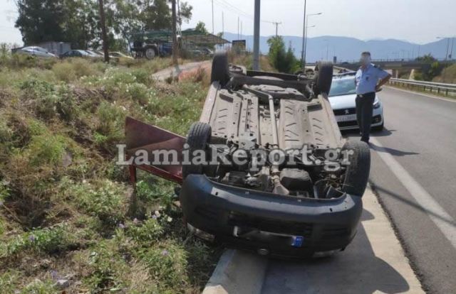 Λαμία: Είχε άγιο ο οδηγός - ΦΩΤΟ!