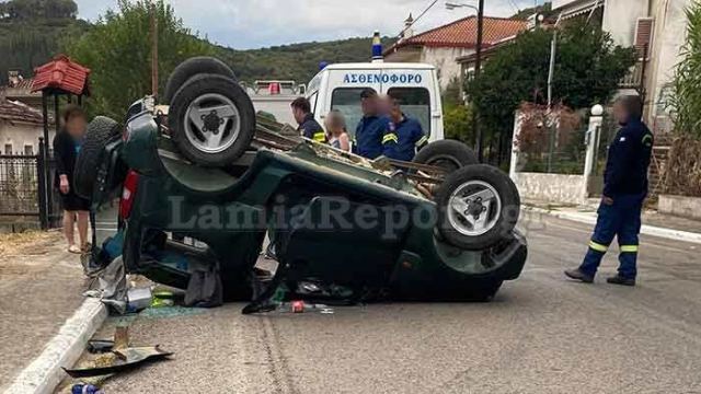 Φθιώτιδα: Τούμπαρε μέσα στην πόλη - Δείτε εικόνες