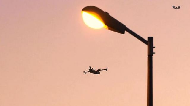 Εντυπωσιακό βίντεο από τα Canadair που επιχείρησαν στην πυρκαγιά στο Λογγίτσι