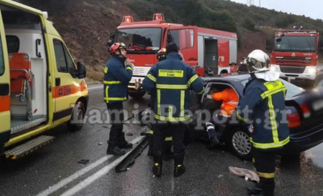 Τροχαίο στο δρόμο Λαμίας - Δομοκού