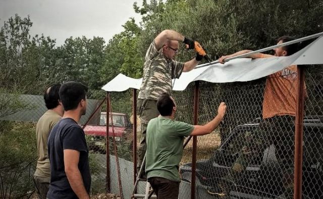 Κυνηγετικός Σύλλογος Λαμίας: εργασίες στον κλωβό εξοικείωσης θηραμάτων