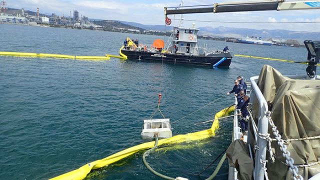 Αναστάτωση στο λιμάνι της Αυλίδας από τουρκικό πλοίο