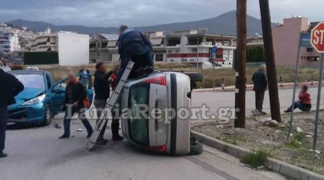 Λαμία: Σοβαρό τροχαίο στη διασταύρωση καρμανιόλα