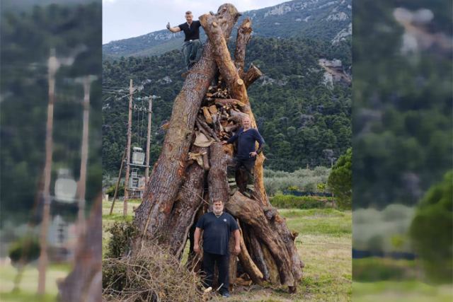 Ετοιμάζεται η μεγαλύτερη φωτιά στην Άγναντη (ΦΩΤΟ)