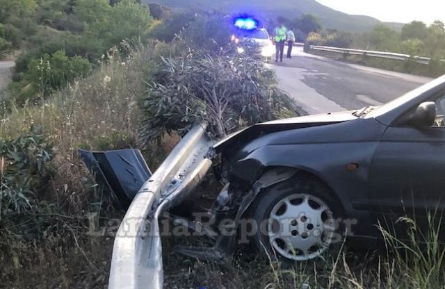 Θερμοπύλες: Έχασε τον έλεγχο και έπεσε στις μπάρες - ΦΩΤΟ