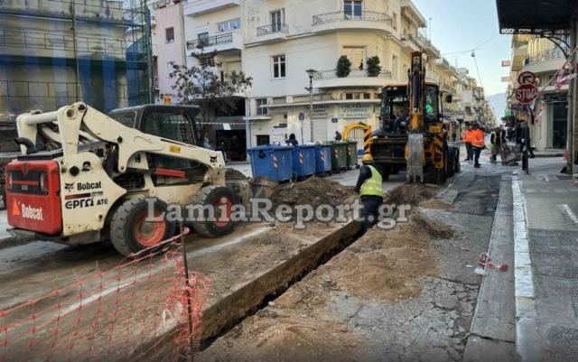 Έργα Φυσικού Αερίου στο κέντρο της Λαμίας για ένα μήνα