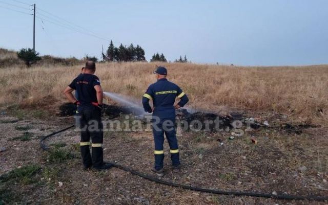 Λαμία: Πρόλαβαν την πυρκαγιά δίπλα στον καταυλισμό (ΒΙΝΤΕΟ-ΦΩΤΟ)