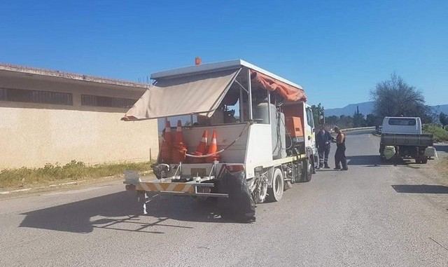 Έγινε η διαγράμμιση στην ε.ο. Κάτω Τιθορέας - Ελάτειας - Σφάκας