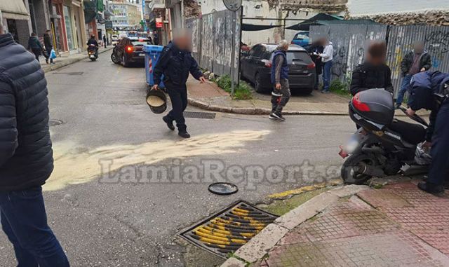 Τροχαίο με μηχανάκι στο κέντρο της Λαμίας (ΦΩΤΟ)