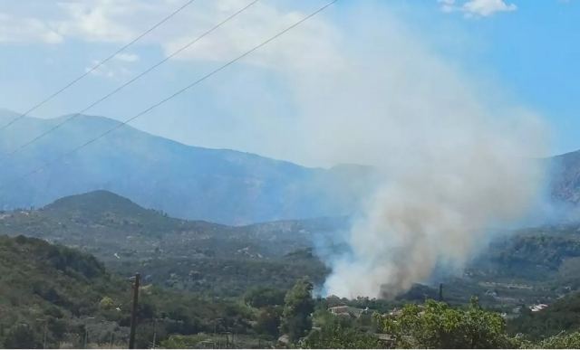 Φωτιά στην Άνω Επίδαυρο: Επιχειρούν 5 αεροσκάφη και 1 ελικόπτερο