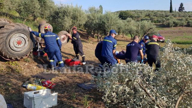 Λαμία: Τον καταπλάκωσε το τρακτέρ (BINTEO - ΦΩΤΟ)