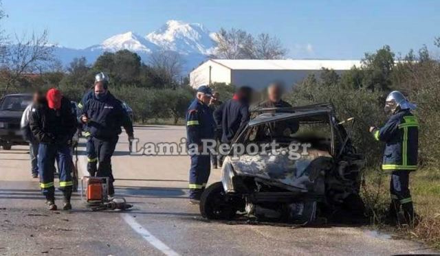 Έκτακτο: Τροχαίο με ένα άτομο απανθρακωμένο