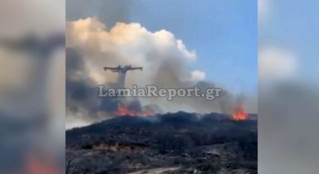 Βίτωλη: Ξεκίνησαν οι ρίψεις νερού από PZL και Canadair (ΒΙΝΤΕΟ)