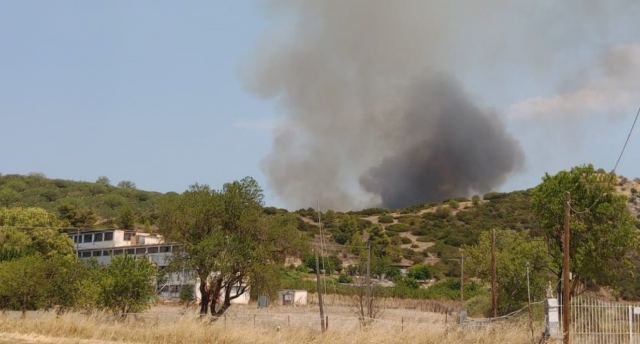 Φωτιά στο Συκάμινο Ωρωπού - Εστάλη μήνυμα από το 112, σηκώθηκαν και εναέρια