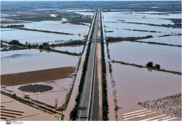 Θεσσαλία: Παραμένει κλειστή η εθνική οδός Αθηνών – Θεσσαλονίκης