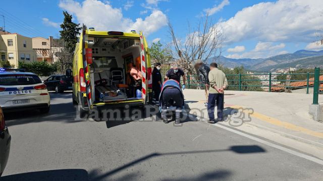 Τροχαίο με μηχανάκι στη Λαμία - Δείτε εικόνες