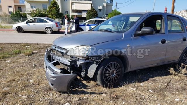 Λαμία: Παραβίασε το STOP και τον έστειλε στα χωράφια