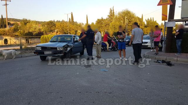 Λαμία: Τραυματίστηκαν δύο αδέλφια σε τροχαίο με μηχανάκι - ΦΩΤΟ